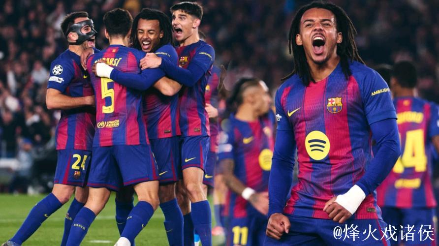 后卫双响建功，巴萨2-1力克法兰克福